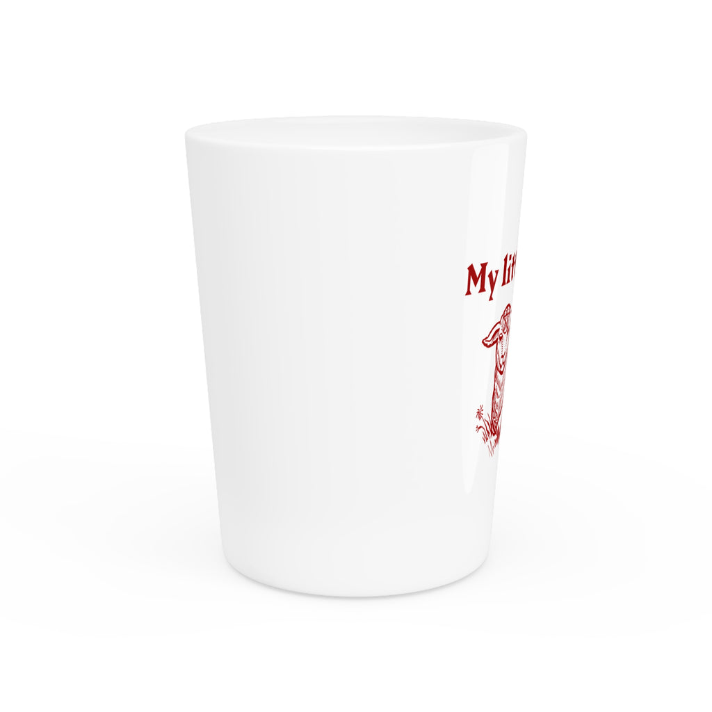 MY LITTLE SINNER Shot Glass